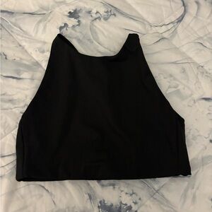 Women's Girlfriend Collective Black Topanga Bra Crop Top Size Small